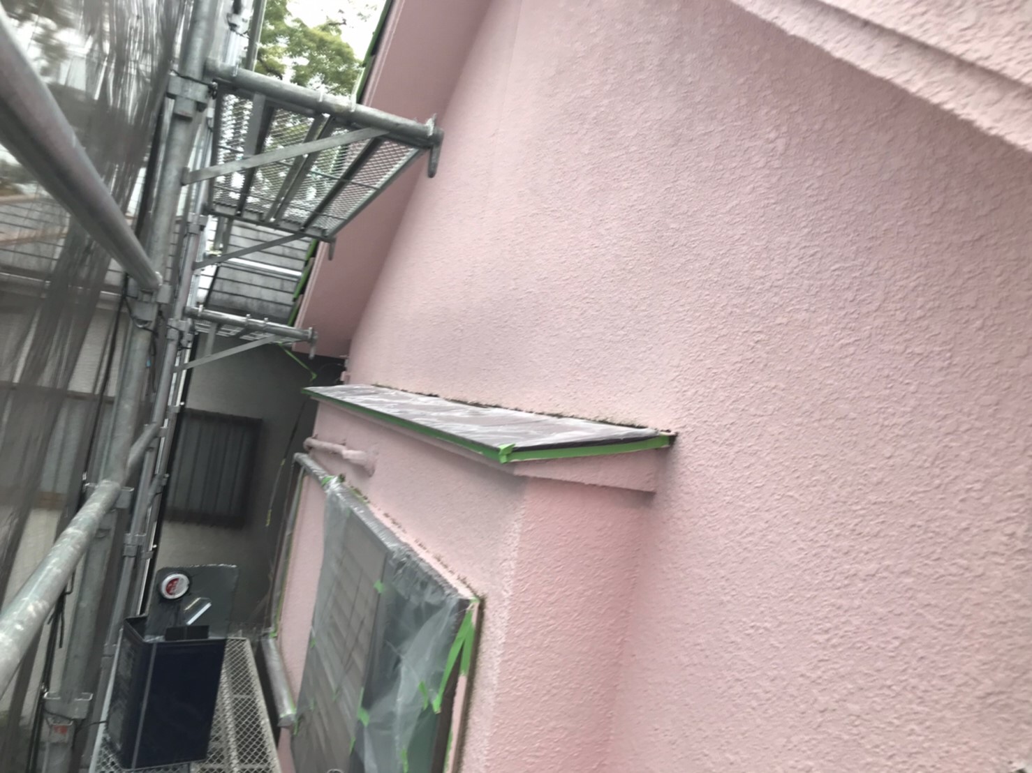 八幡市Ｔ邸外壁下塗り