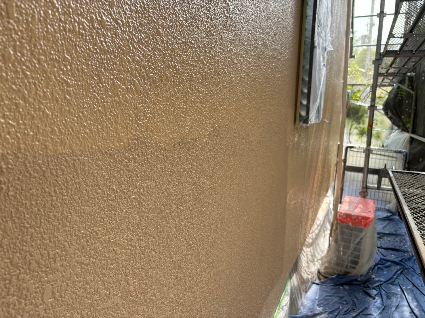 西京区O邸外壁上塗り