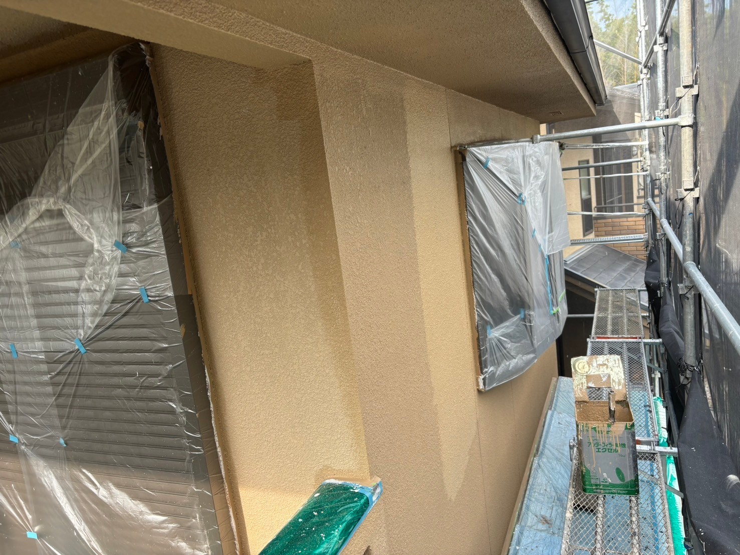 西京区O邸外壁上塗り