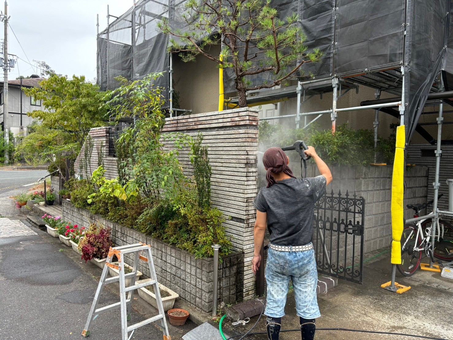 滋賀県大津市O邸高圧洗浄