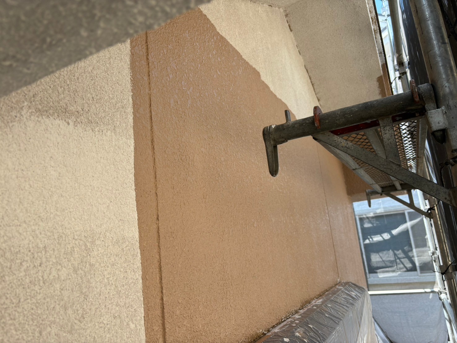 西京区O邸外壁中塗り