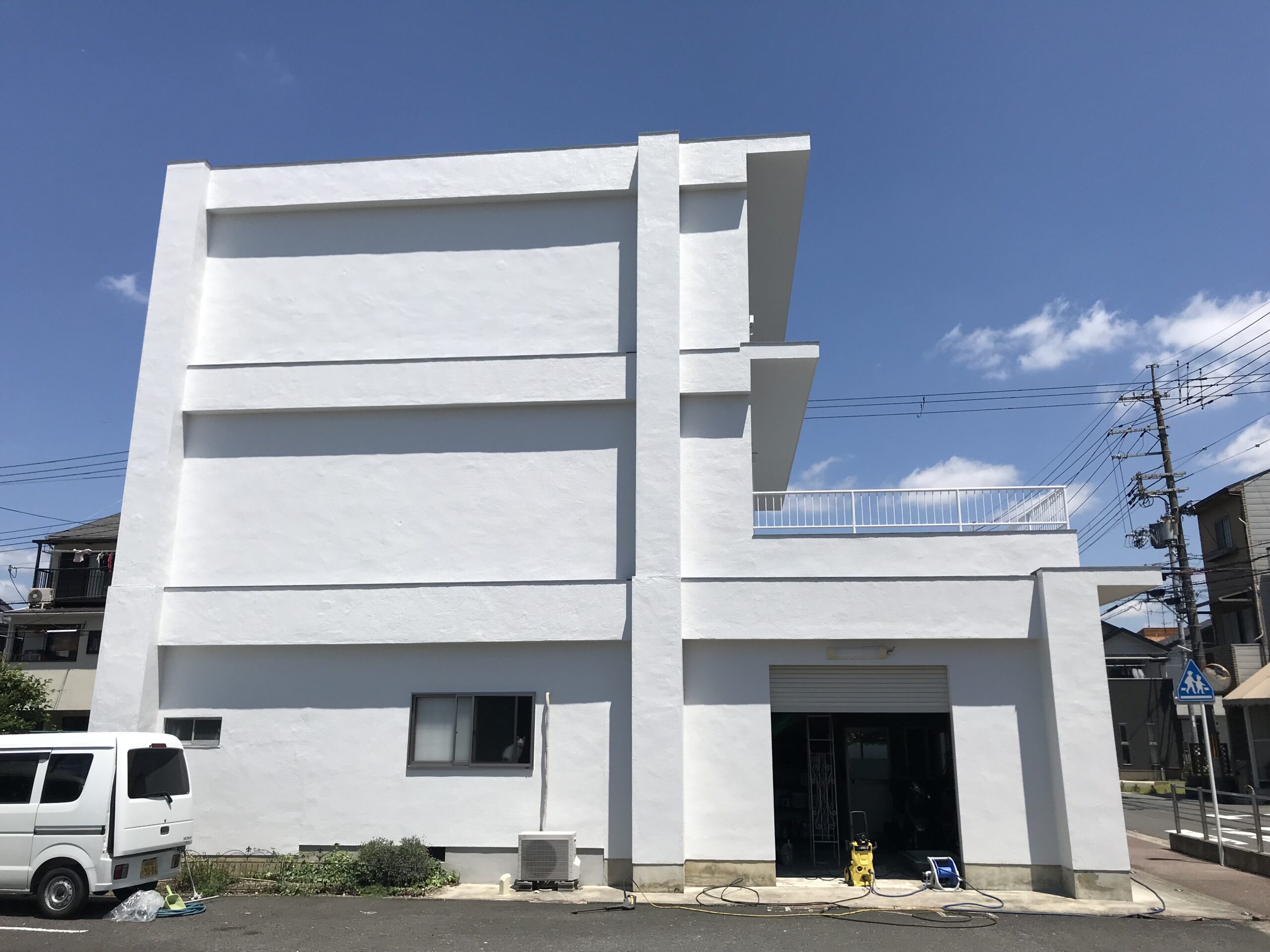 京都府向日町N邸様｜外壁塗装｜防水性厚付け下塗り・無機塗料塗装【正木建装】