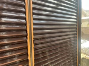 京都市左京区で2液性シリコン塗料で付帯塗装をしました