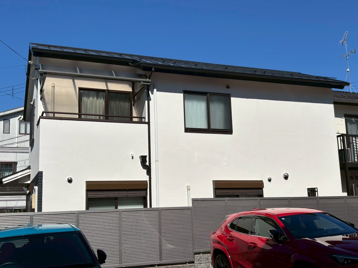 京都市左京区の、屋根 外壁塗装前の現状写真3