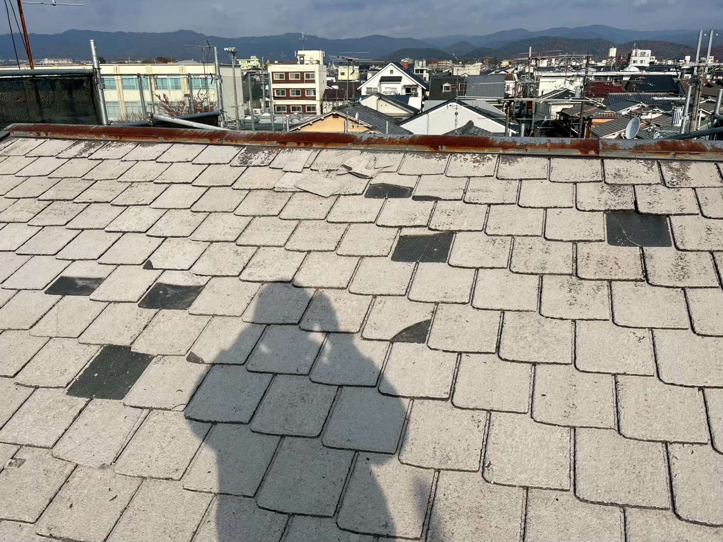 京都市左京区の屋根のビフォー写真1