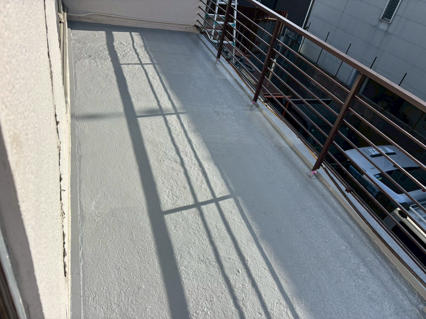 京都府八幡市のバルコニー防水完成写真
