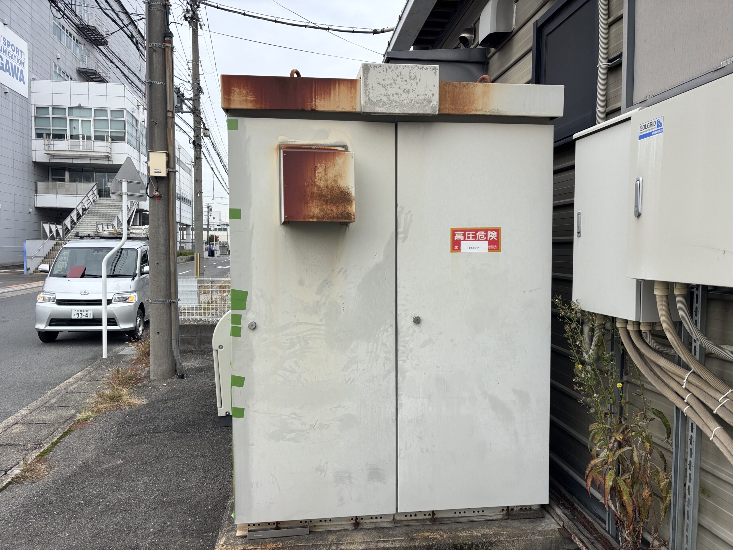 京都市伏見区の店舗変電キュービクル現状2
