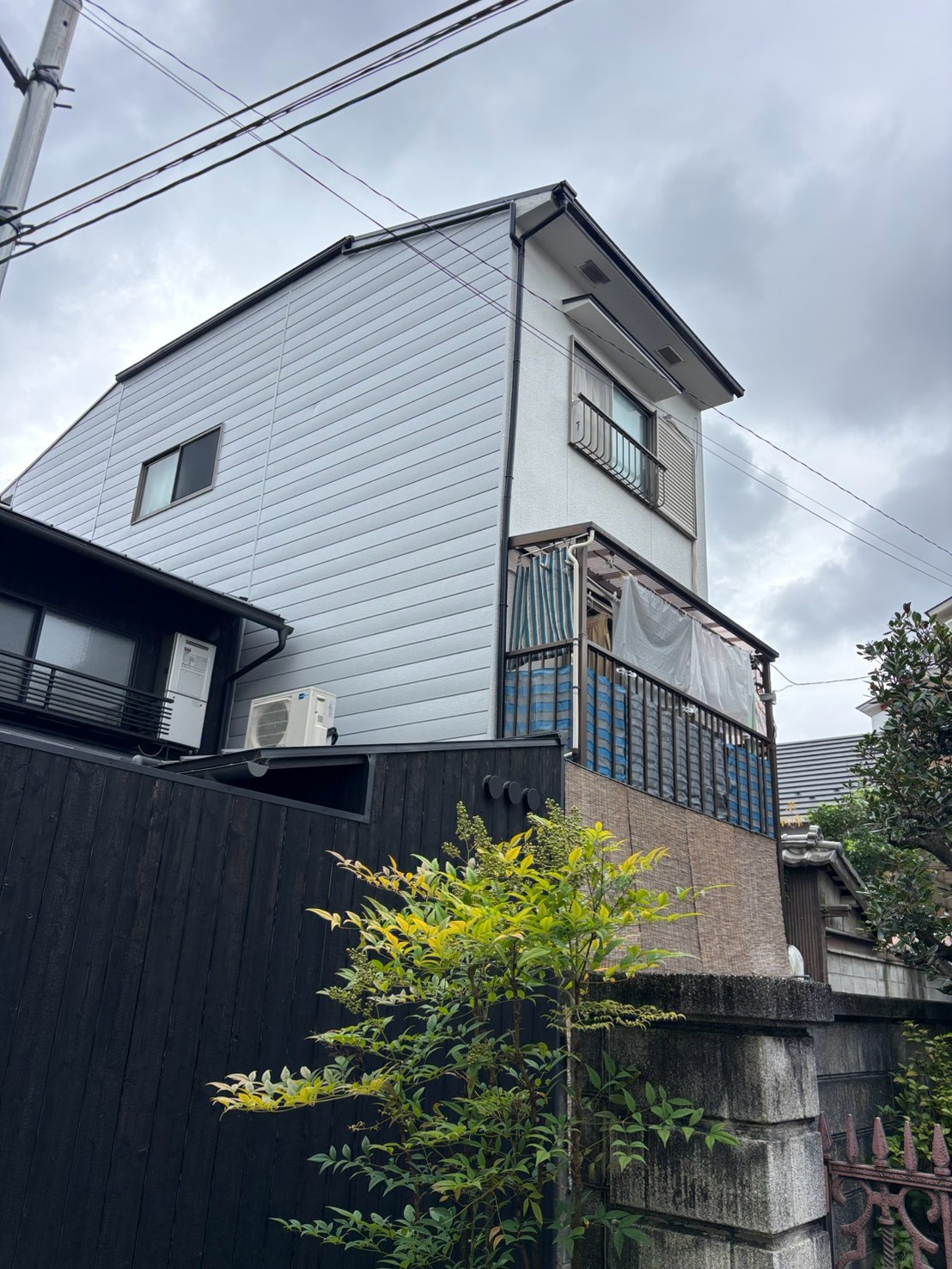京都市左京区 I邸様 横張りサイディング 無機塗料　完成