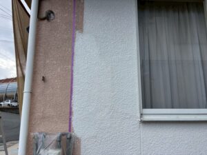 滋賀県草津市の増築解体後の外壁補修工事
