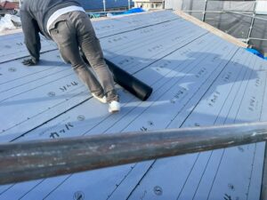 京都 屋根軽量化 耐震対策 作業